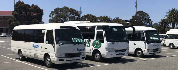 Dysons Toyota Coaster 852 & Murrays Higer Munro 370